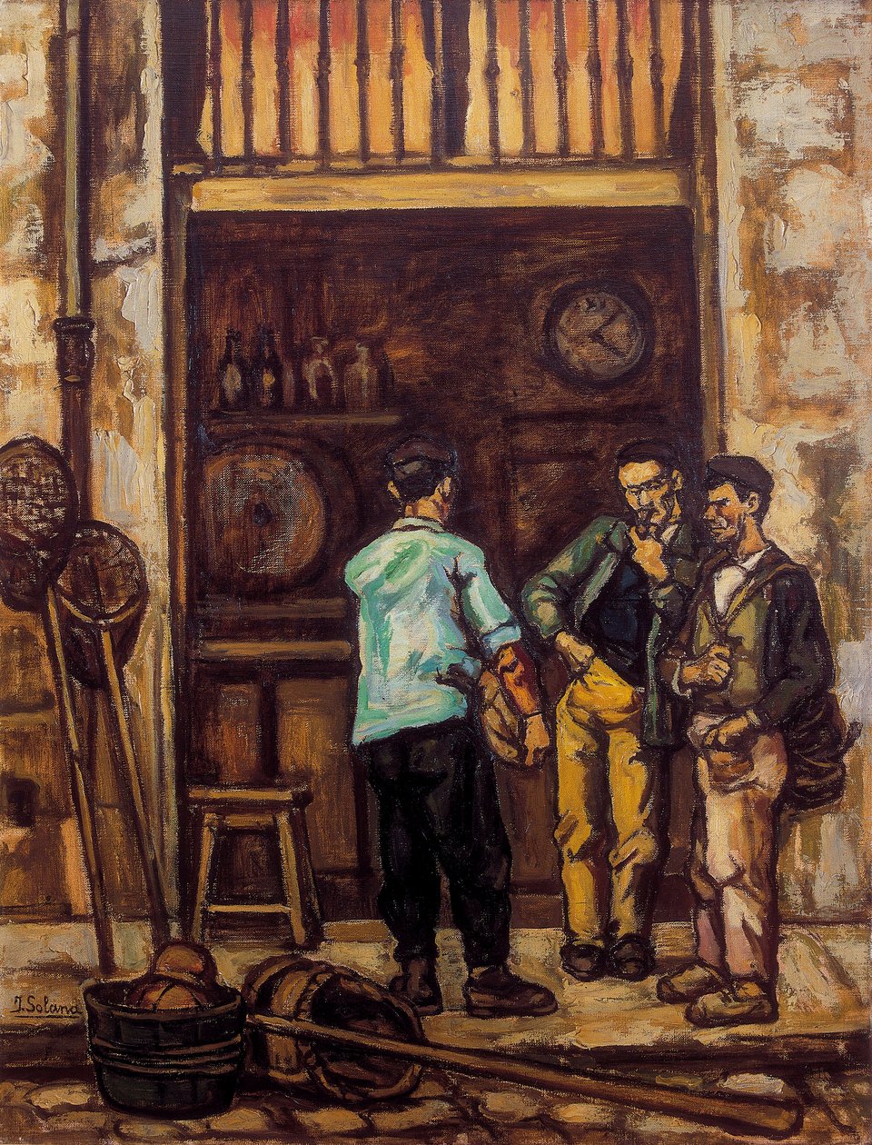 Santander taverna (Spanyolország) 1944-1945 (olaj, vászon) alkotó: Jose Gutierrez Solana