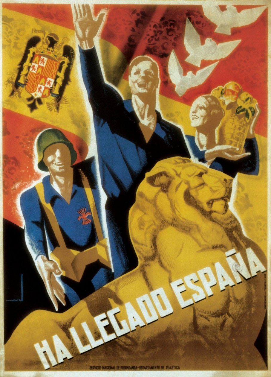 Spanyol polgárháború (1936-1939): Spanyolország megérkezett, kb. 1936-39 (plakát) alkotó: Jose Morell