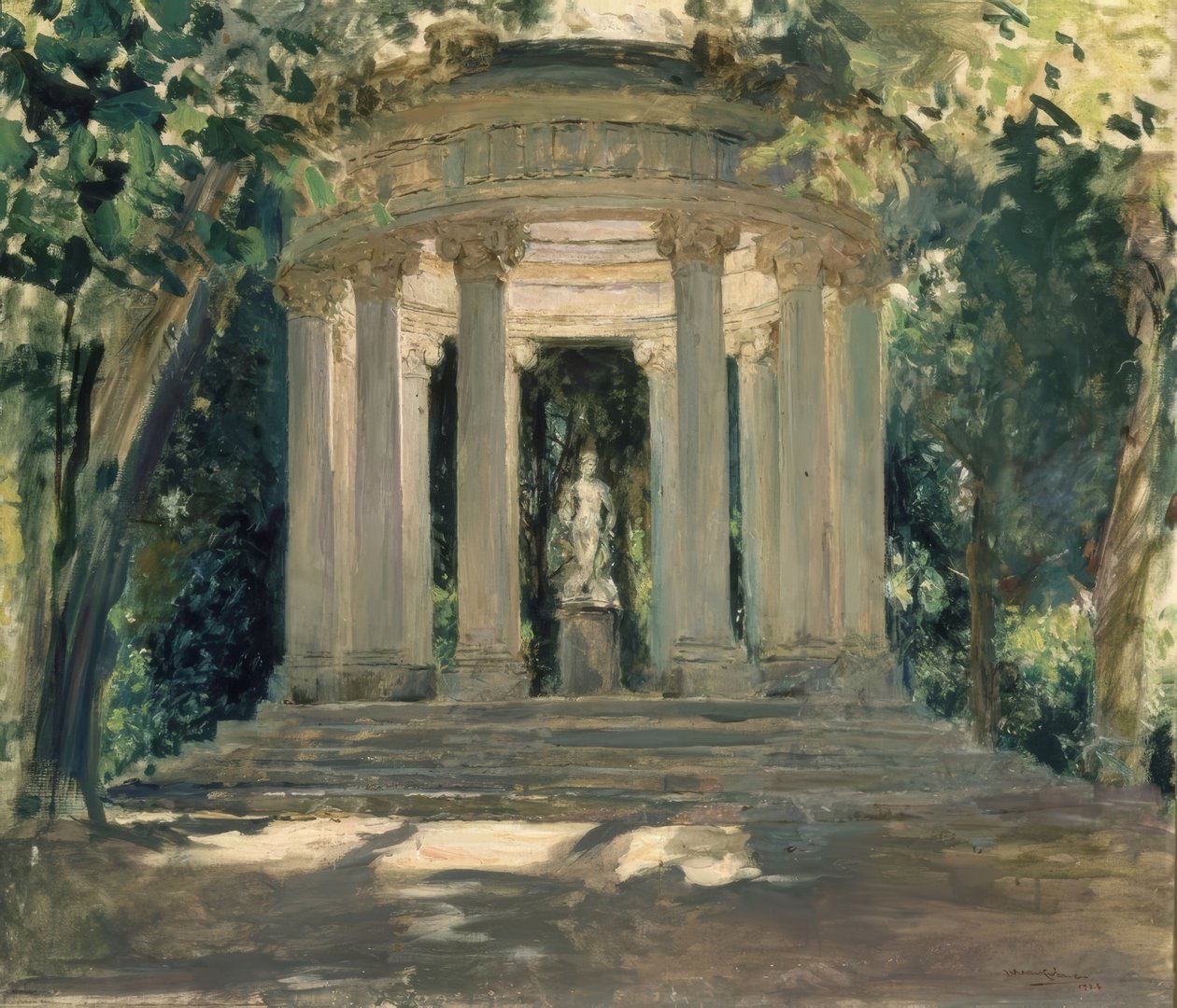 A VILLA ADRIANA DE TIVOLI (RÓMA) alkotó: Jose Moreno Carbonero