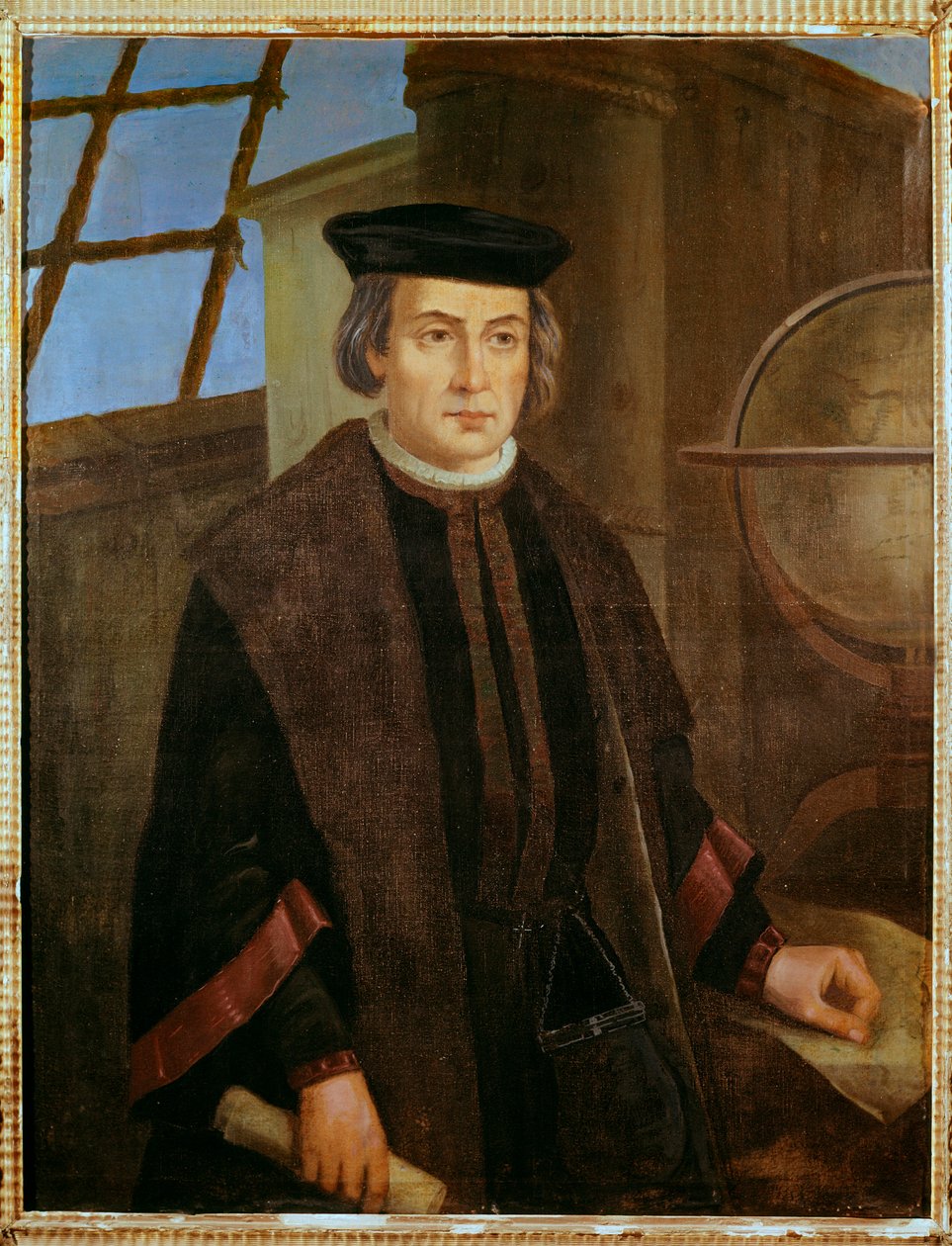 Kolumbusz Kristóf portréja (Christopher Columbus, Cristoforo Colombo alkotó: Jose Roldan