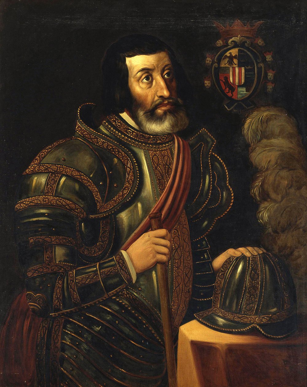 Fernand Cortes portréja (Hernan Cortez alkotó: José Salomé Pina