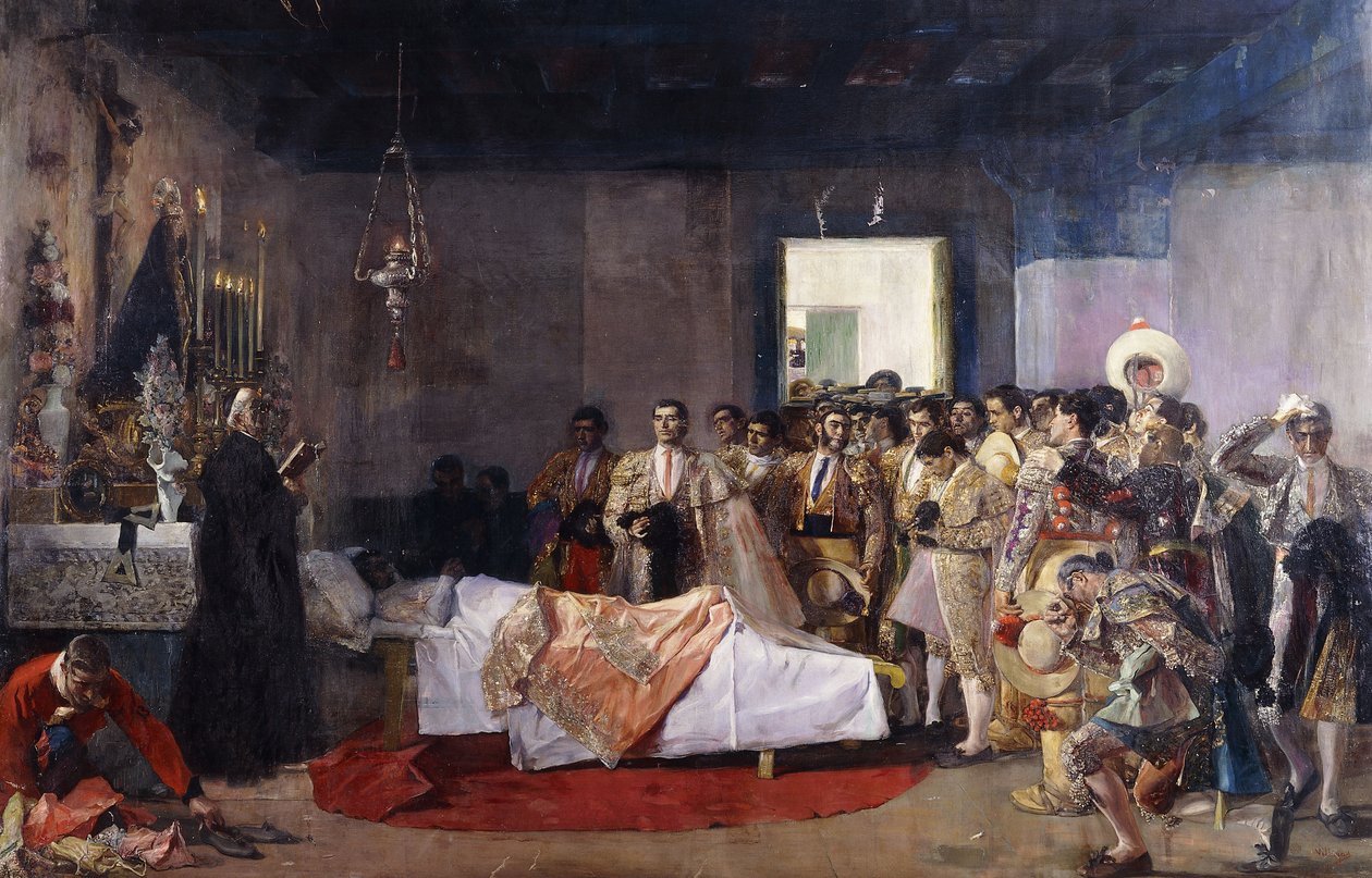A torreádor halála; A torreádor halála alkotó: Jose Villegas Cordero