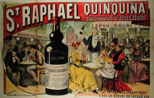 „St. Raphael Quinquina francia aperitif (színes litho) alkotó: Jose and Michele A. Belon