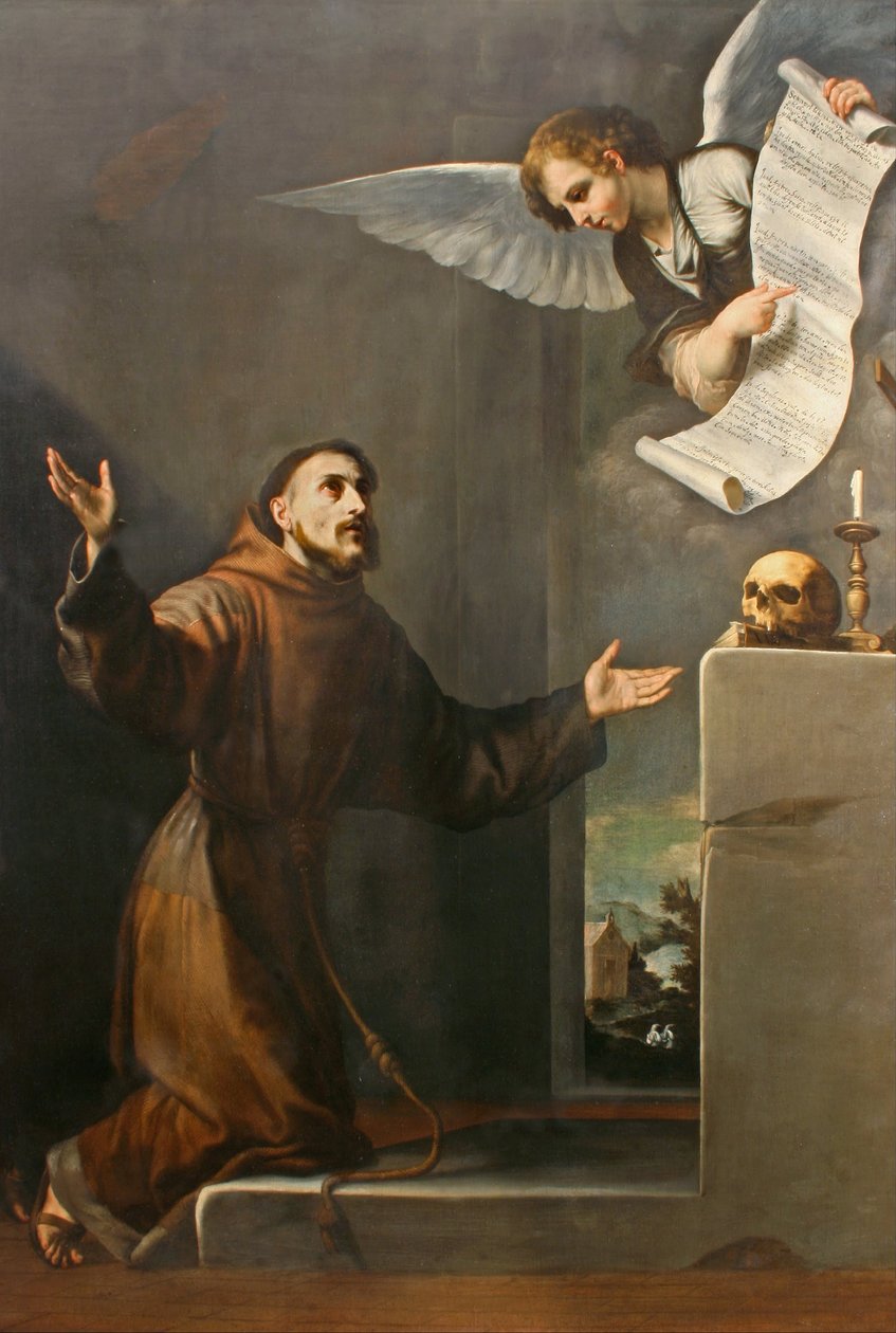 Szent Ferenc megkapja a Stigmatákat, a 17. század első harmada. alkotó: Jose de Ribera