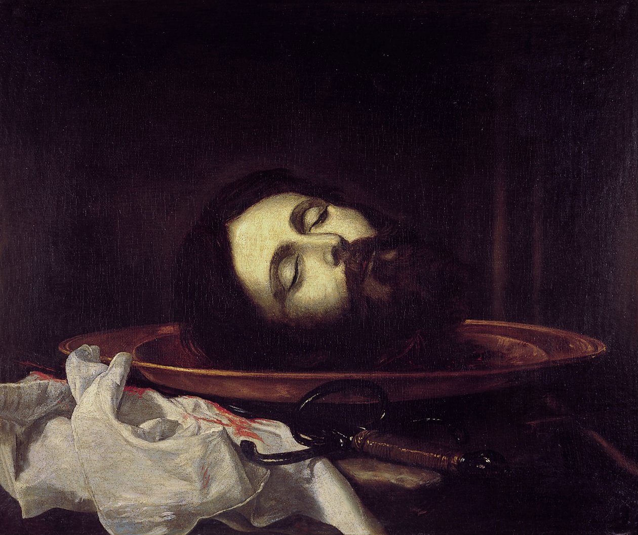 Keresztelő Szent János feje alkotó: Jose de Ribera