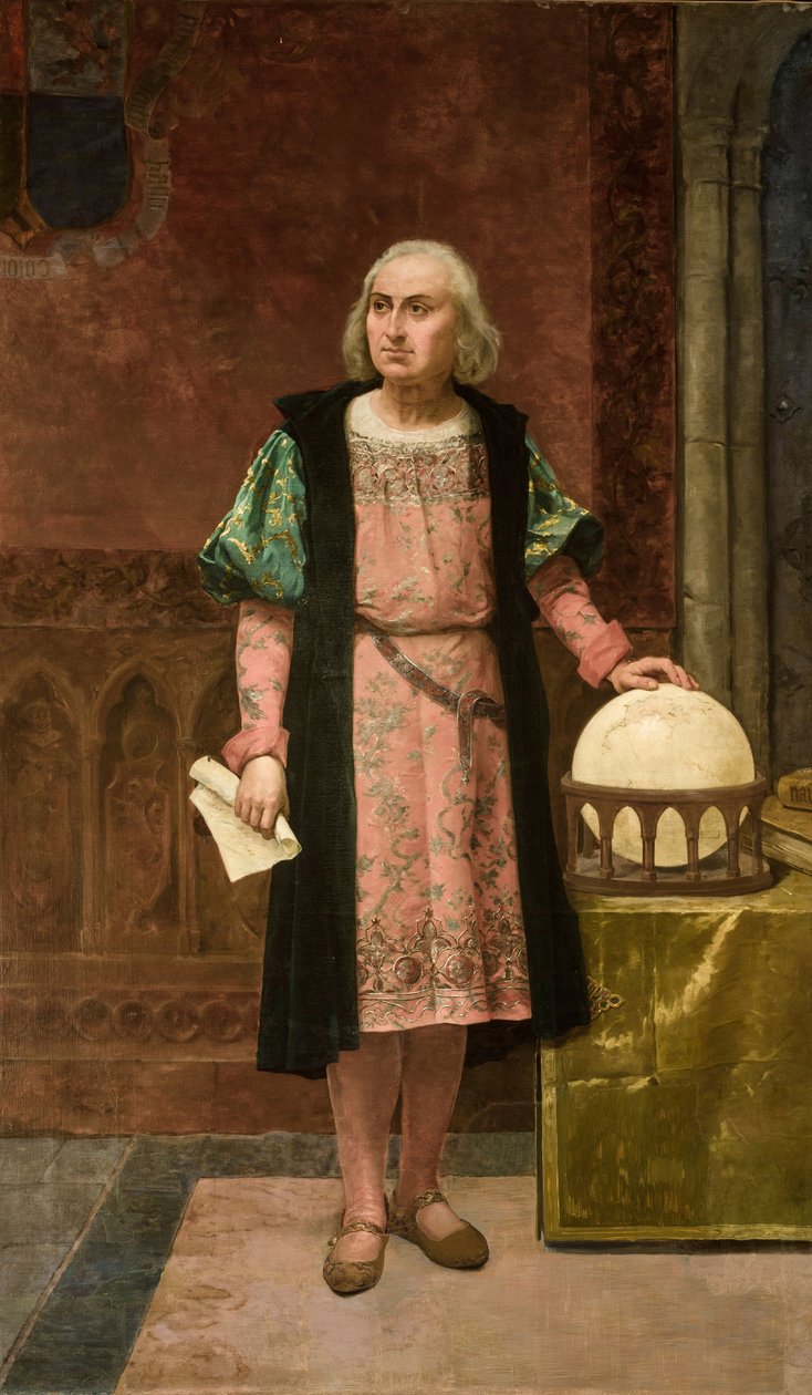Kolumbusz Kristóf portréja alkotó: Jose de la Vega Marrugal