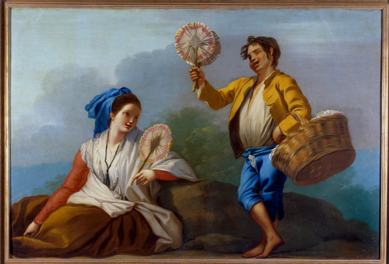 Az események kereskedője Jose del Castillo (1737-1793) festménye, 18. századi madridi Prado Múzeum alkotó: José del Castillo