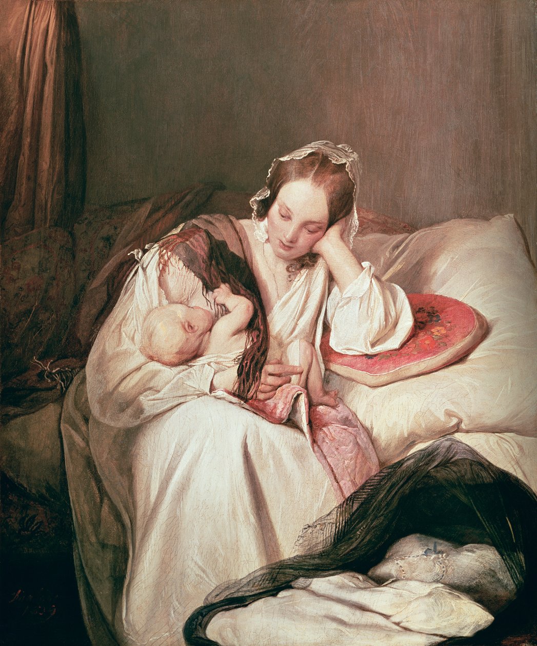Egy anyai szerelem, 1839 alkotó: Josef Danhauser