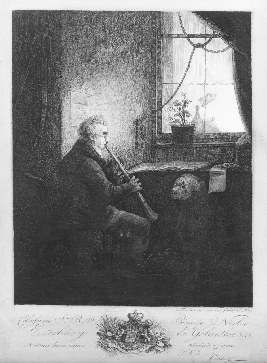 Esterházy herceg klarinétozott, 1809 alkotó: Josef Fischer