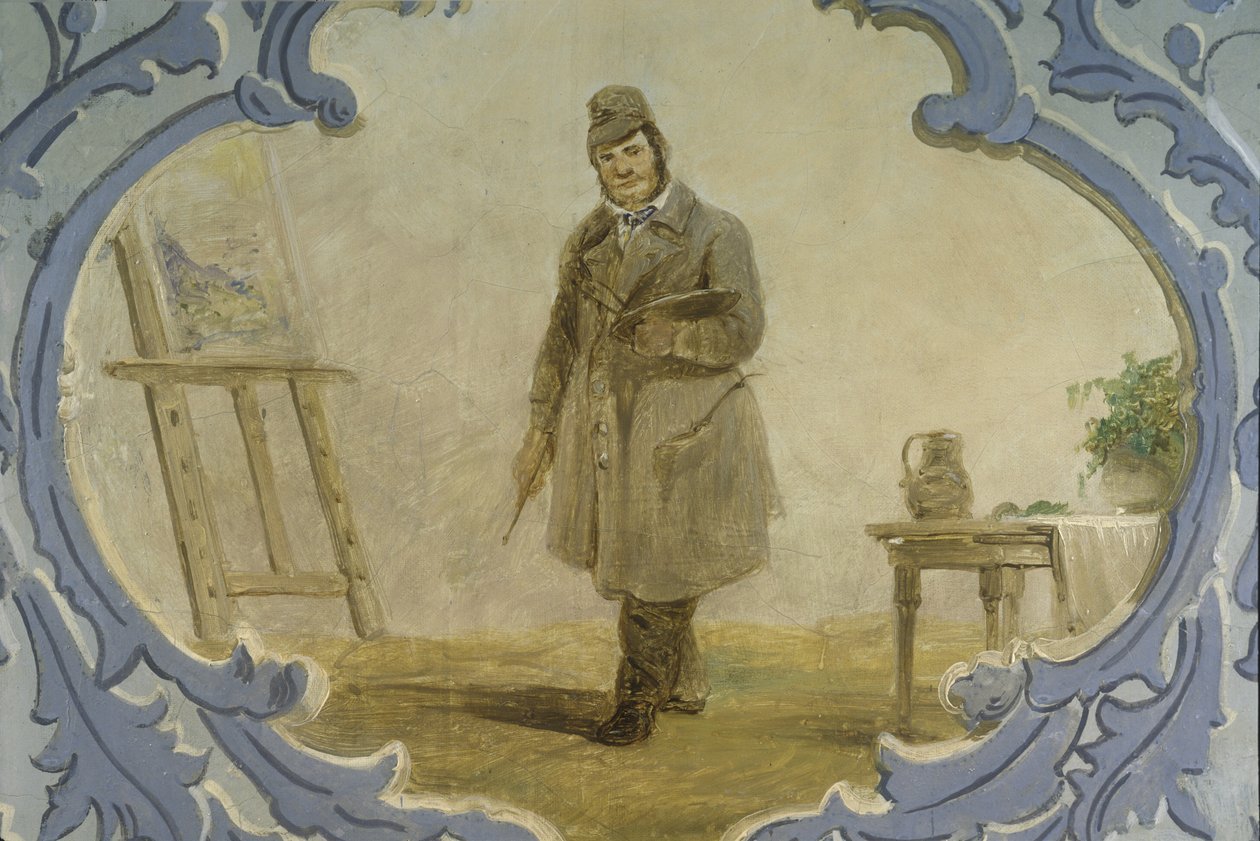 Önarckép, 1850-es évek (falfestmény) alkotó: Josef Matj Navrátil