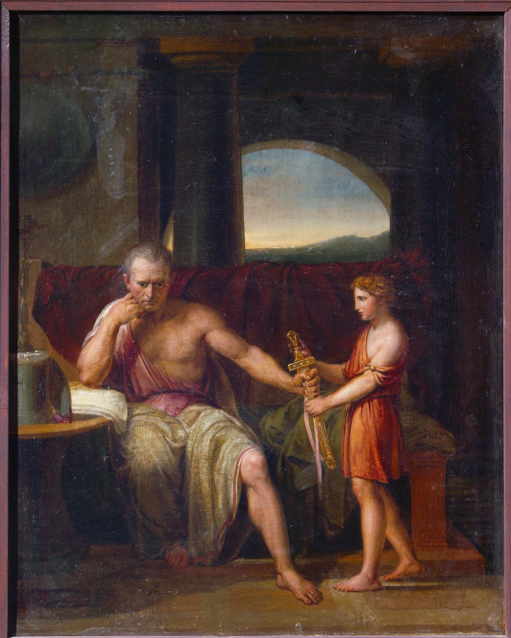 Marcus Porcius Cato of Uticensis, 95-46 JC előtt) (Cato of Uticensis) alkotó: Josef Abel