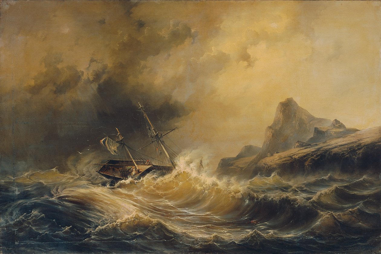 Hajótörés a Horn-fokon alkotó: Josef Carl Berthold Püttner