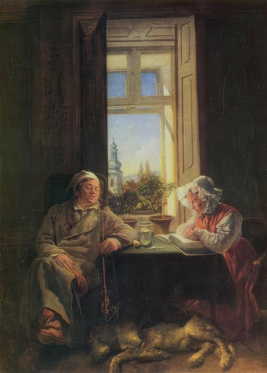 Szieszta alkotó: Josef Danhauser
