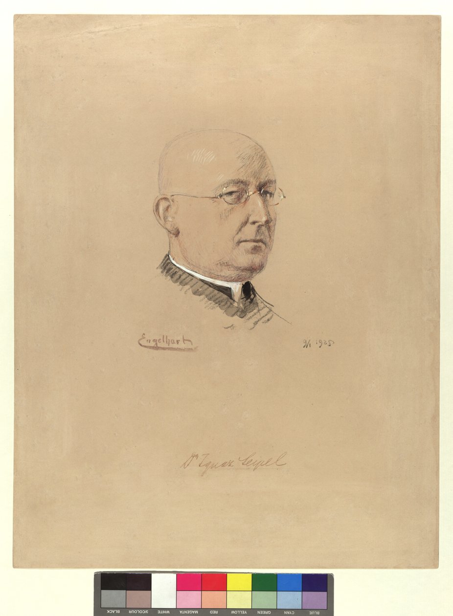 Dr. Ignaz Seipel alkotó: Josef Engelhart