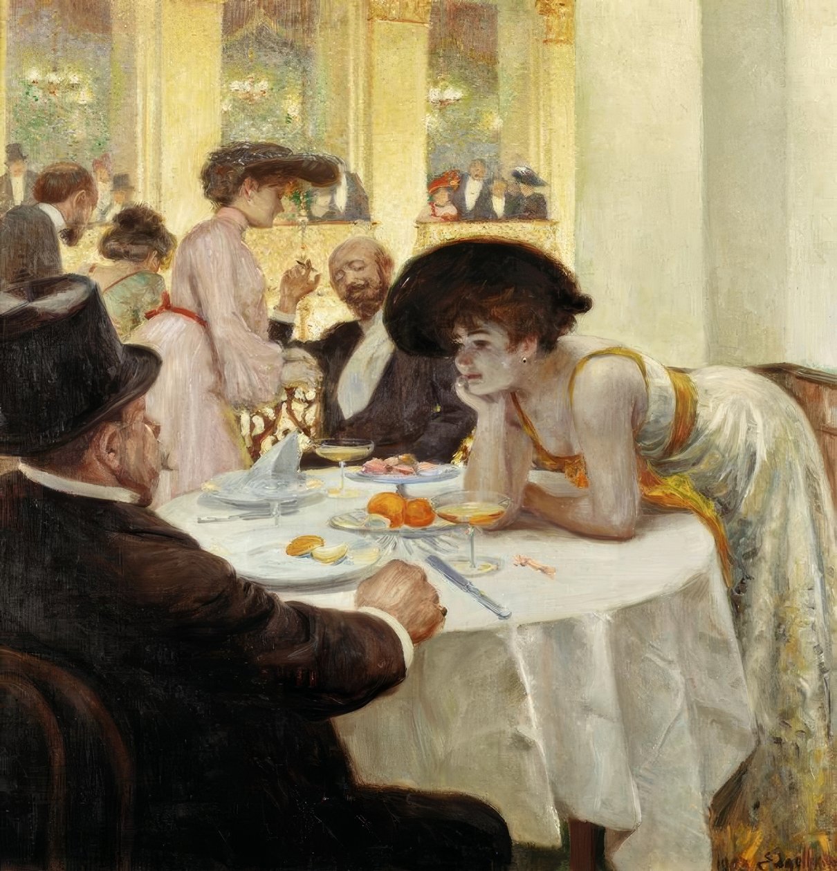 Loge a Sophiensaalban alkotó: Josef Engelhart