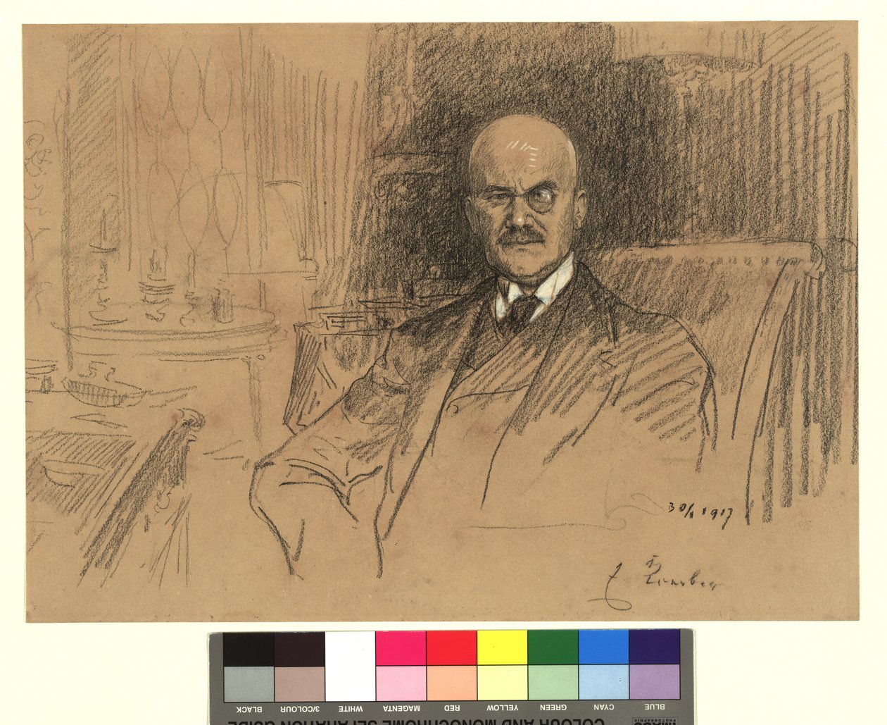 Ernest von Koerber, államférfi portréja alkotó: Josef Engelhart