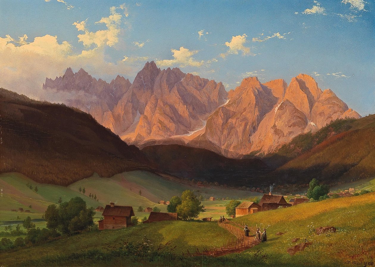 A szlovéniai Triglav látképe alkotó: Josef Feid