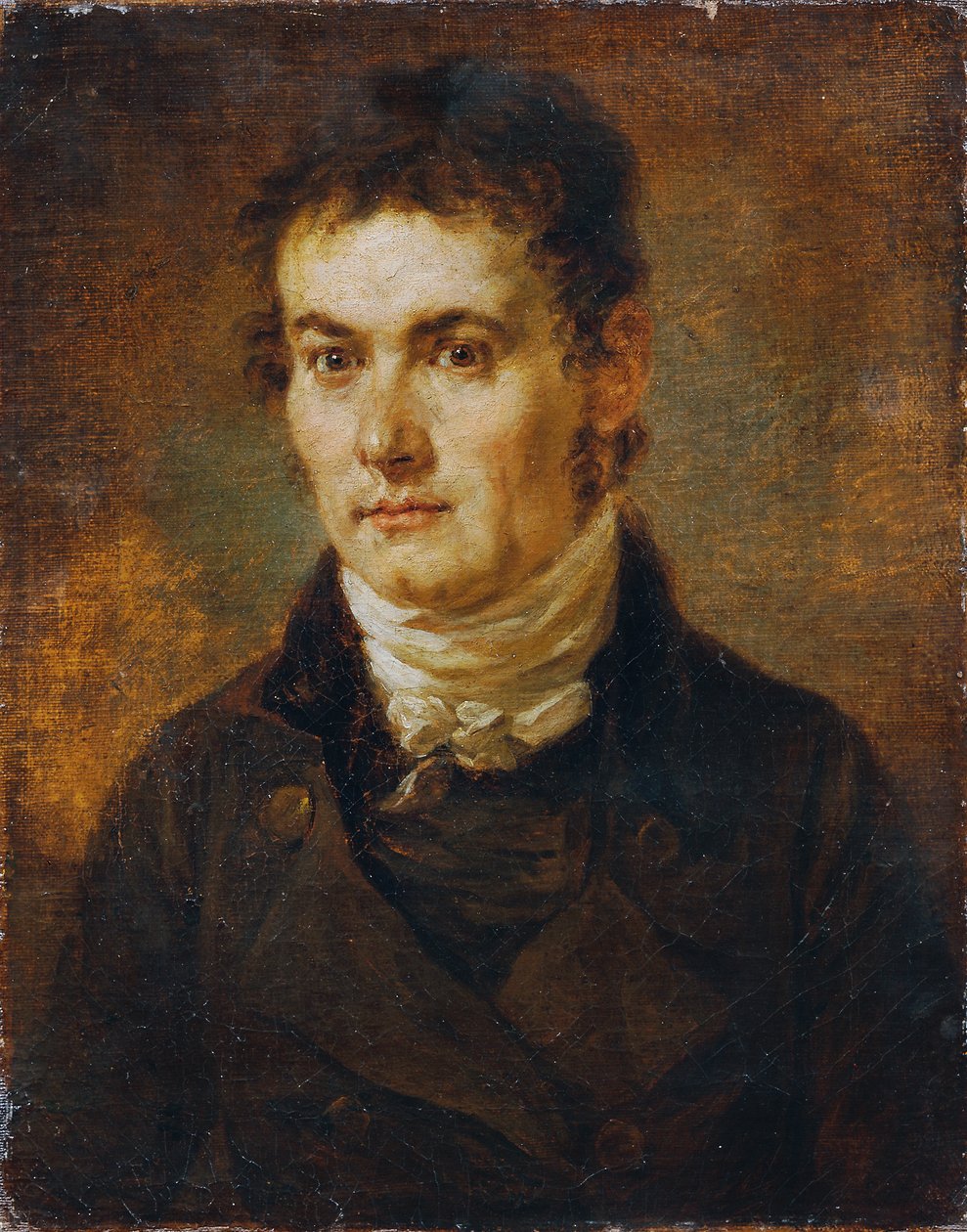 Férfi fehér nyakkendővel alkotó: Josef Georg von Edlinger
