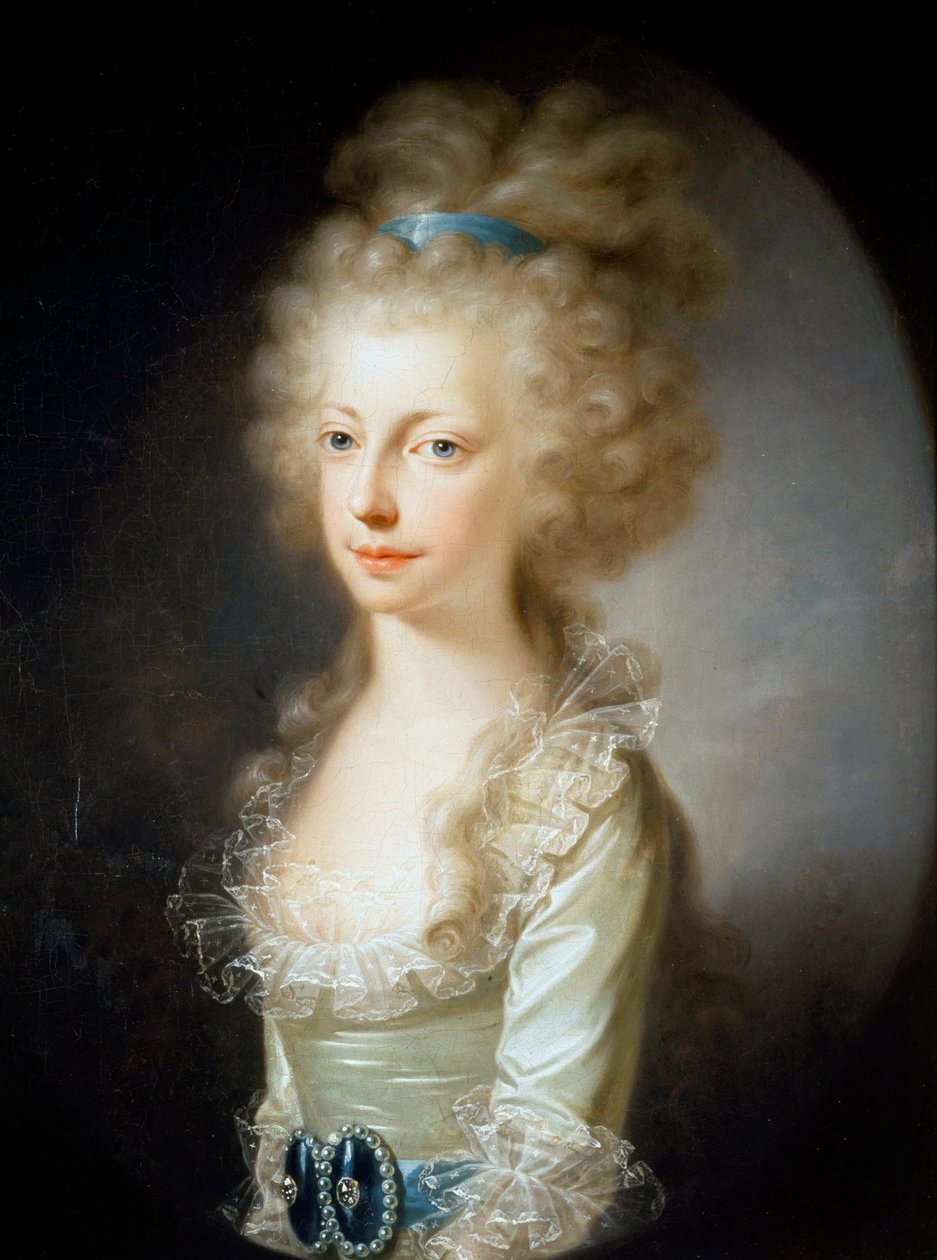 Maria Clementina osztrák főhercegnő portréja 1777-1801, 1796. alkotó: Josef Hickel