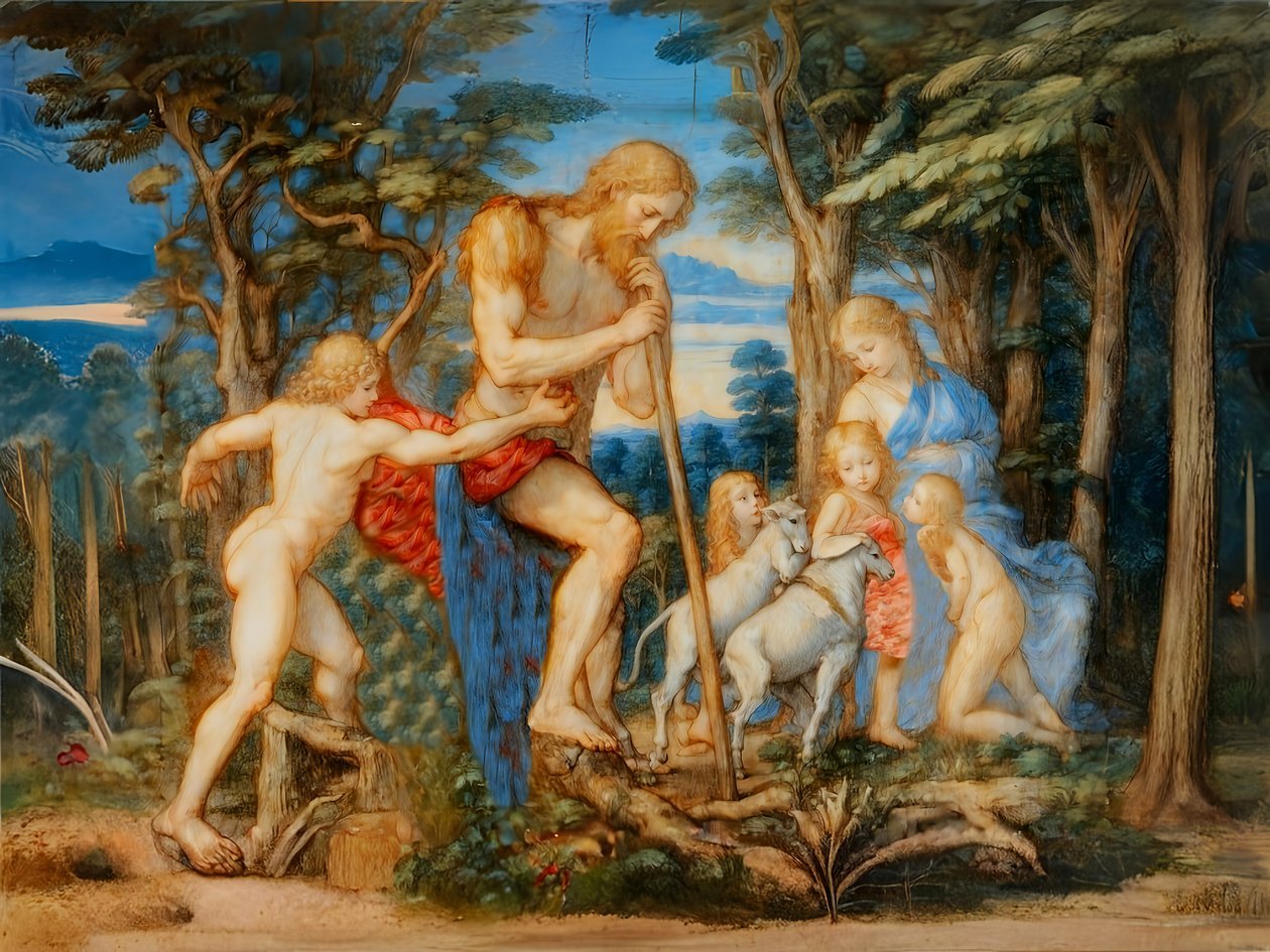 A1_Genezis_11-Ádám, Éva és családja alkotó: Josef Johann Michel