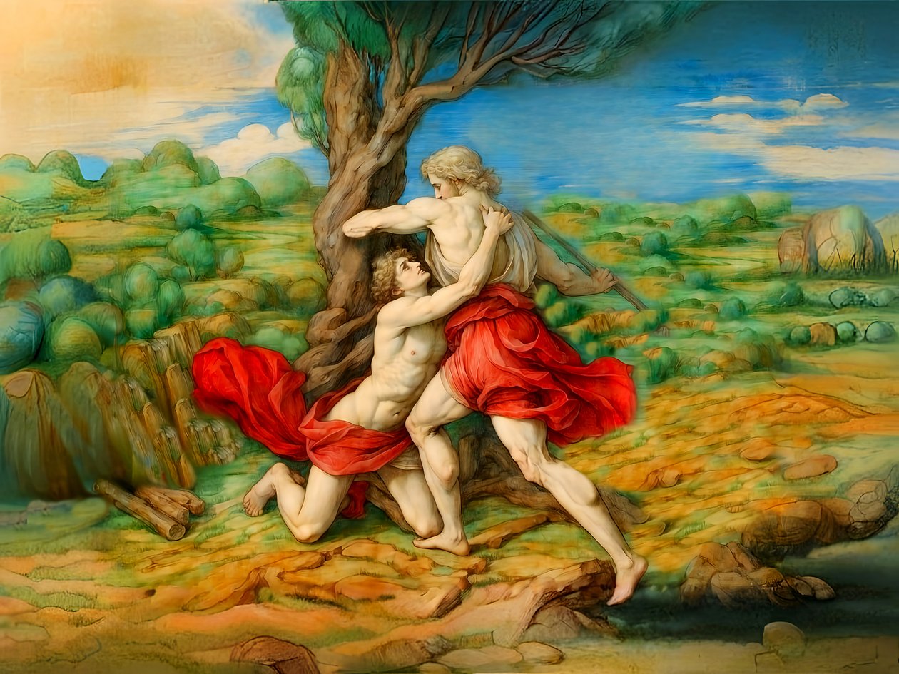 A1_Genesis_13-Kain megöli Ábelt alkotó: Josef Johann Michel