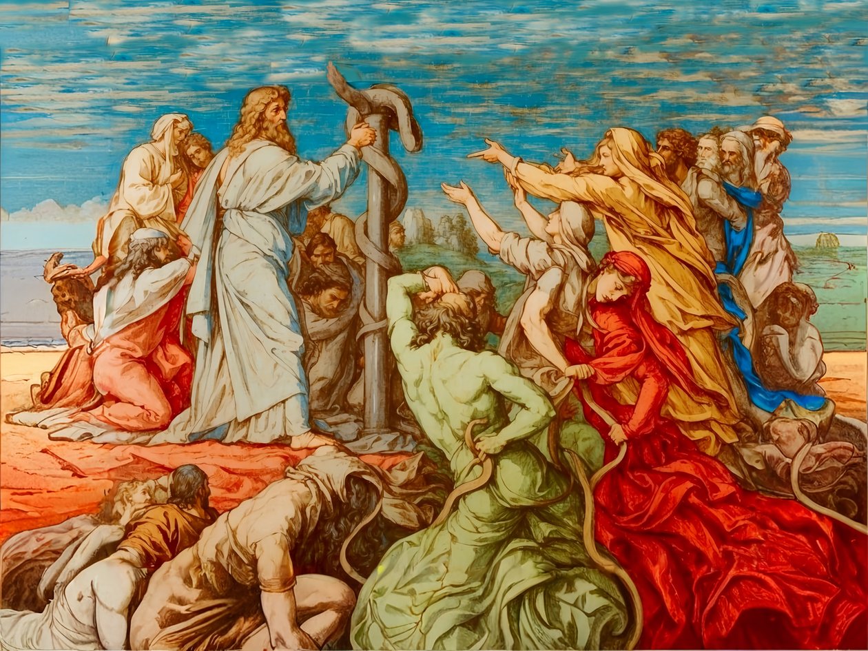 A2_Exodus_18_Bronzskígyó alkotó: Josef Johann Michel