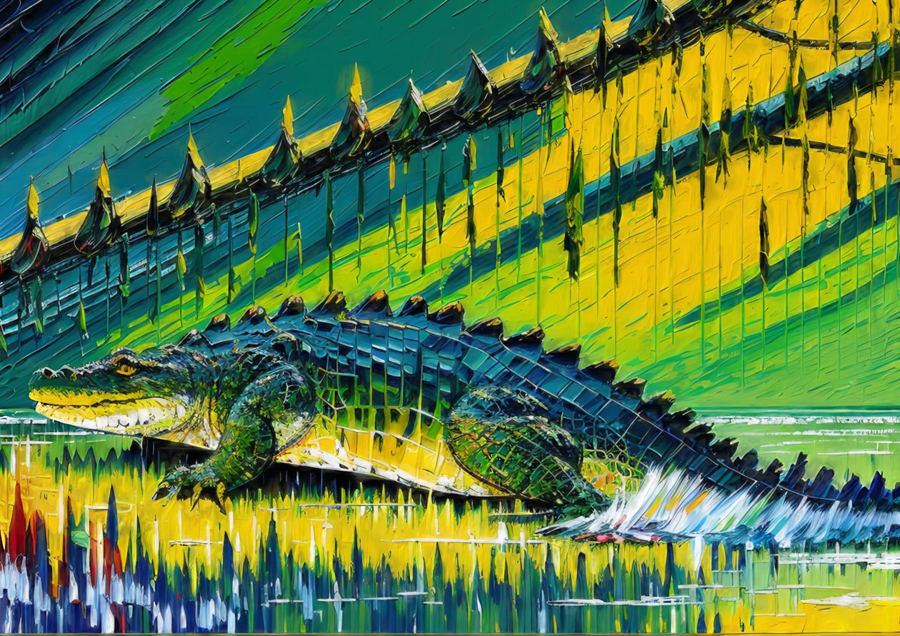 Animals crocodile_1 alkotó: Josef Johann Michel