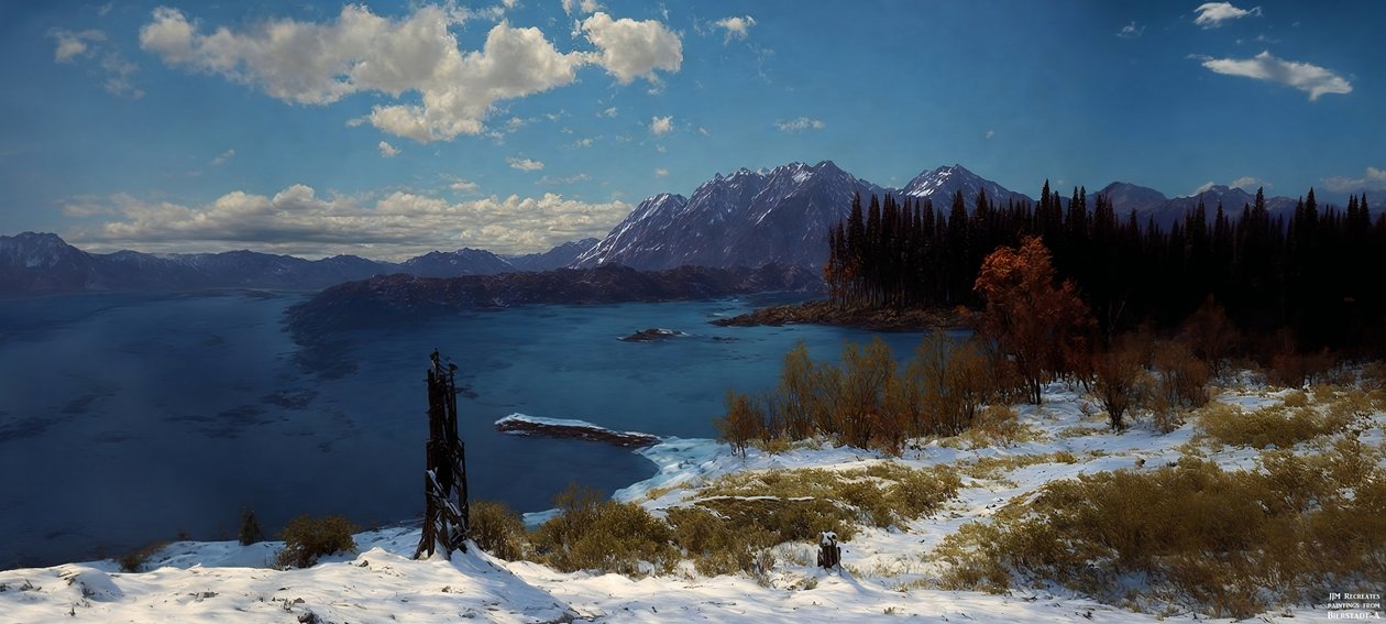 JJM újrateremti a Bierstadt-A: Lake tahoe-t alkotó: Josef Johann Michel