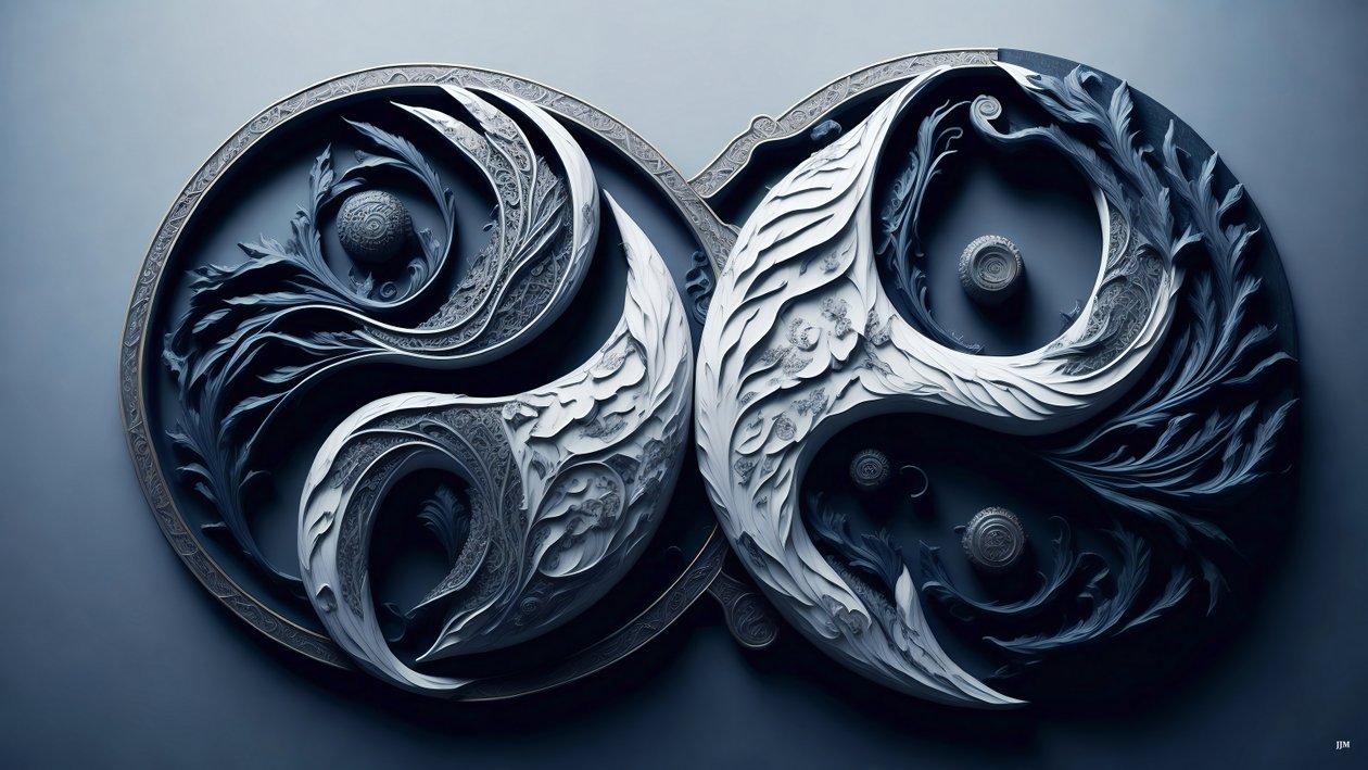 a YIN ÉS YANG enkaustikus Feng Shui koncepciója _05 alkotó: Josef Johann Michel