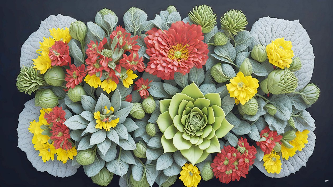 mandala: Kalanchoe elemek_02 alkotó: Josef Johann Michel
