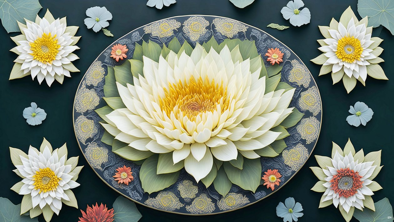 mandala: tavirózsa elemek_01 alkotó: Josef Johann Michel