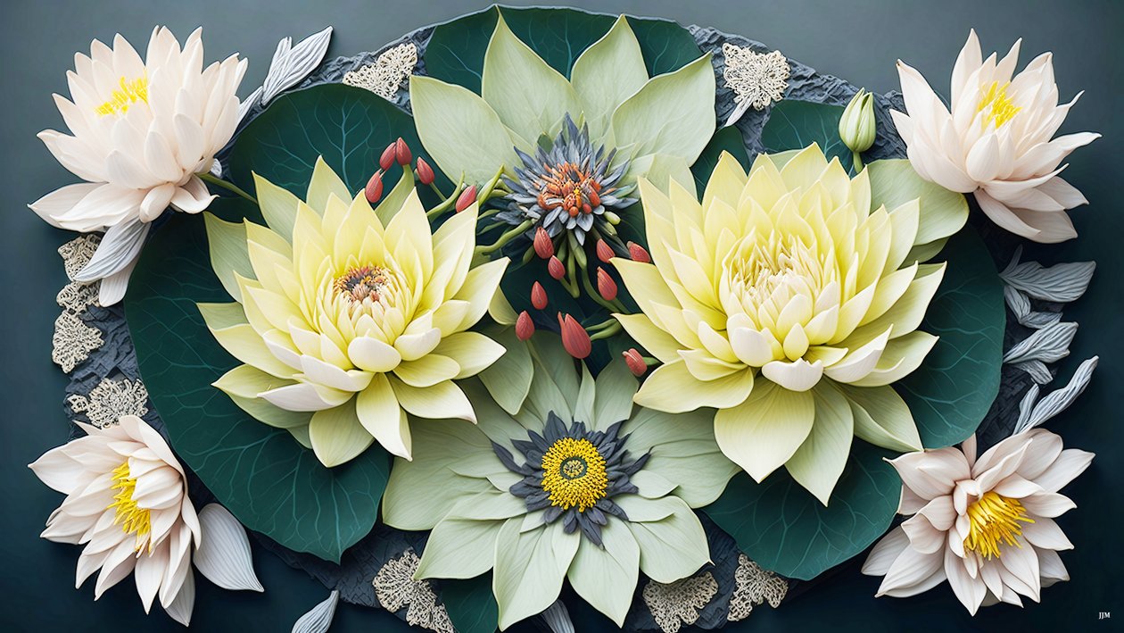 mandala: tavirózsa elemek_02 alkotó: Josef Johann Michel