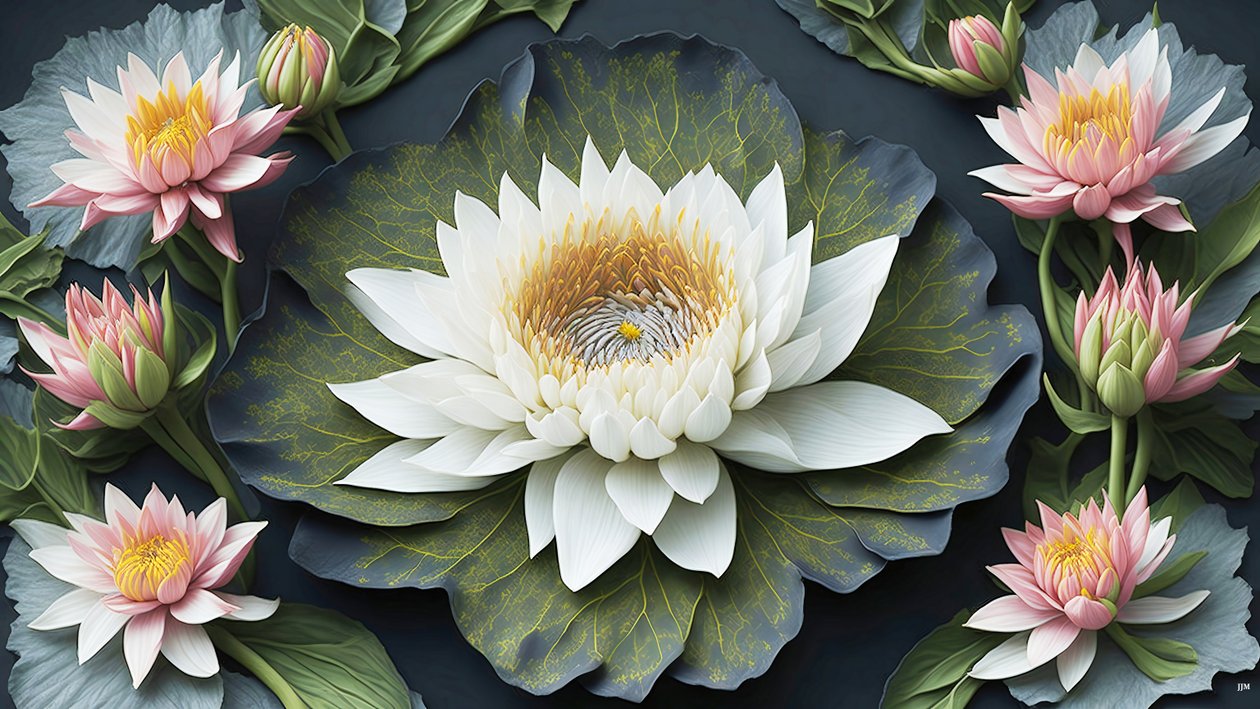 mandala: tavirózsa elemek_03 alkotó: Josef Johann Michel
