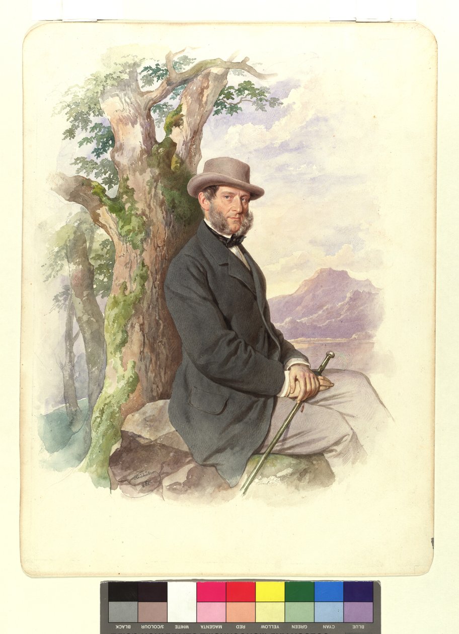 Anton Ritter von Schmerling, a Legfelsőbb Bíróság elnöke stb. alkotó: Josef Kriehuber