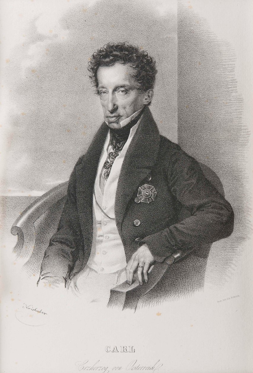 Károly osztrák főherceg 1771-1847, Teschen hercege. alkotó: Josef Kriehuber