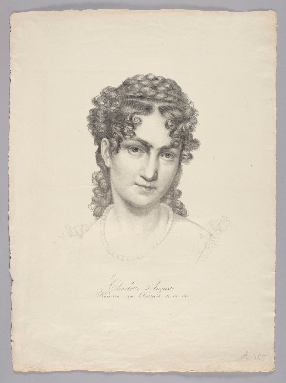 Charlotte Auguste, Ausztria császárnéja stb. alkotó: Josef Kriehuber