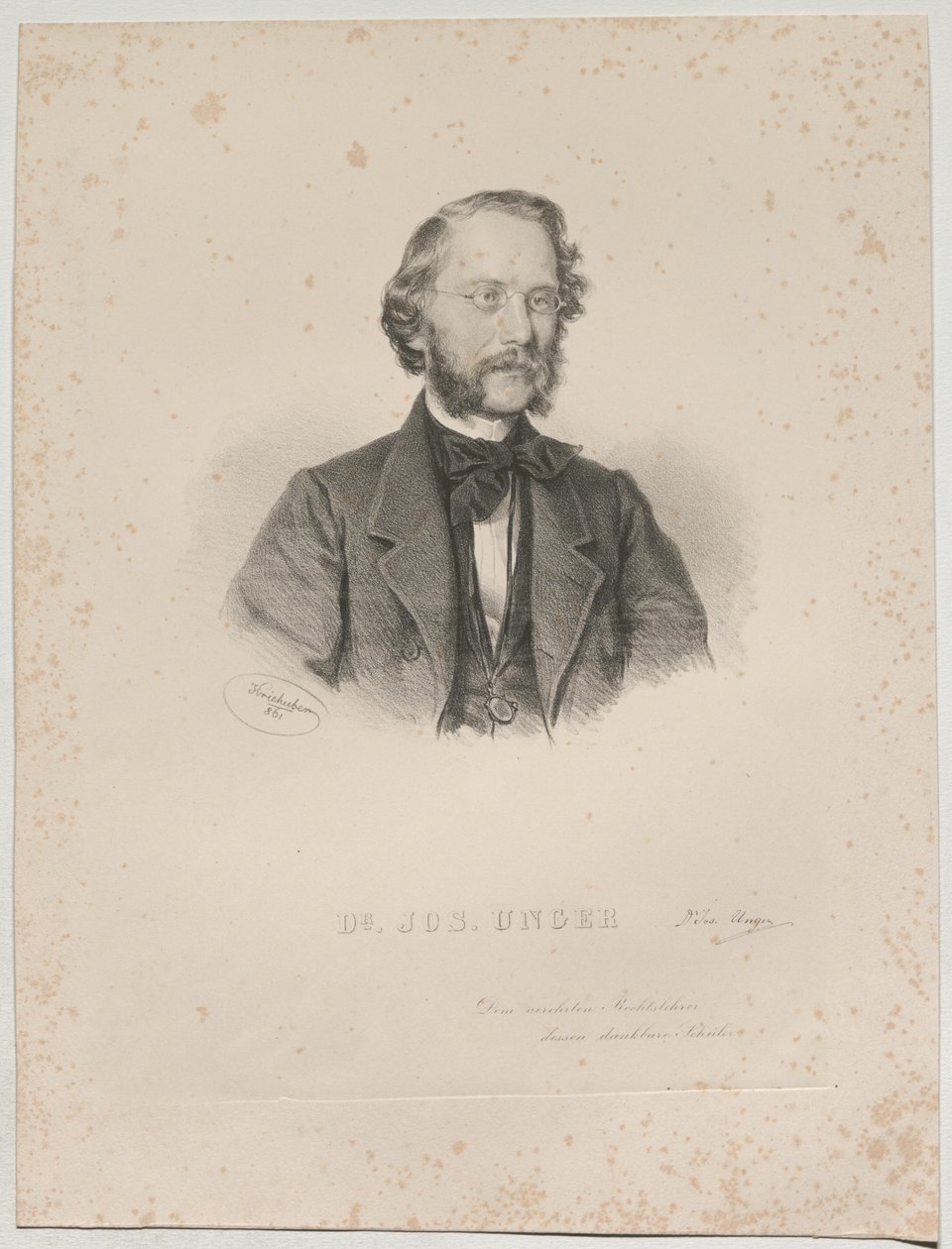 Dr. JOS. UNGER alkotó: Josef Kriehuber
