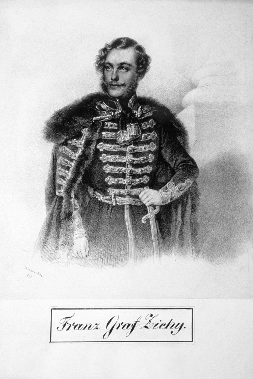 Franz Graf Zichy Litho alkotó: Josef Kriehuber