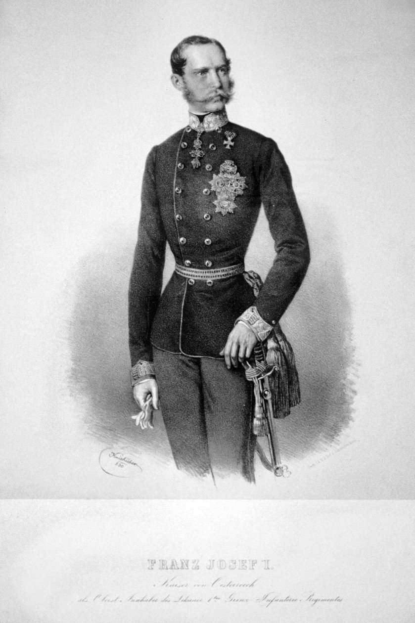 I. Ferenc József 1860 Litho 01 alkotó: Josef Kriehuber
