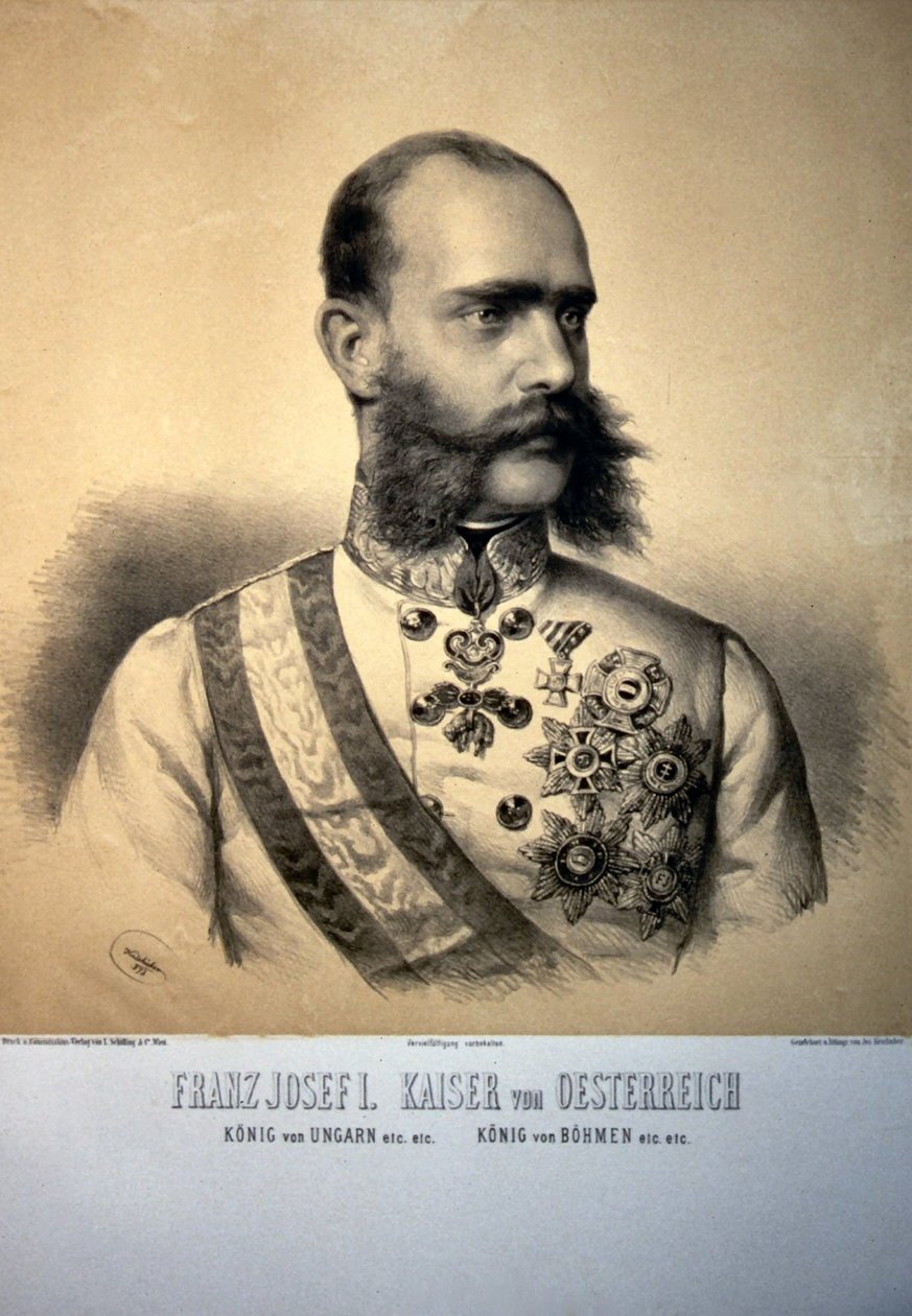 I. Ferenc József 1873 litográfia alkotó: Josef Kriehuber