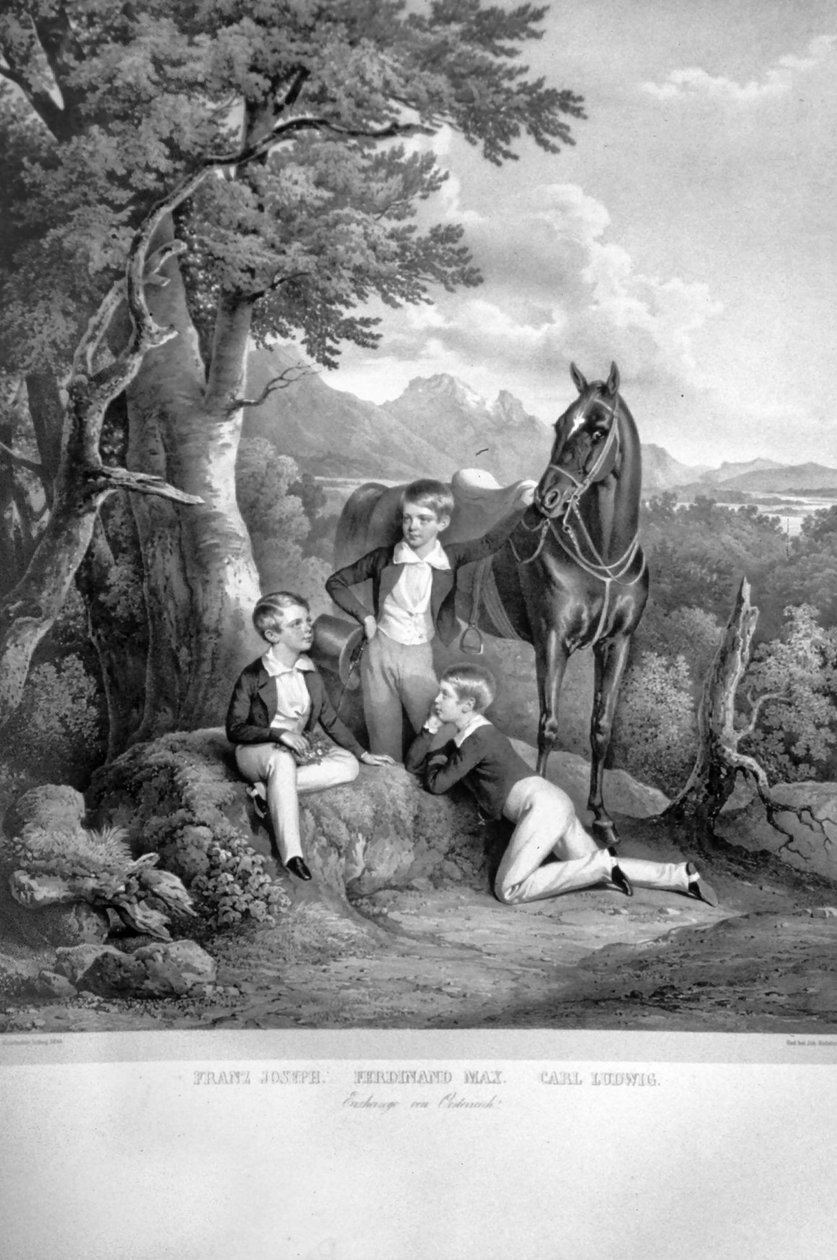 I. Ferenc József a Litho testvérekkel alkotó: Josef Kriehuber