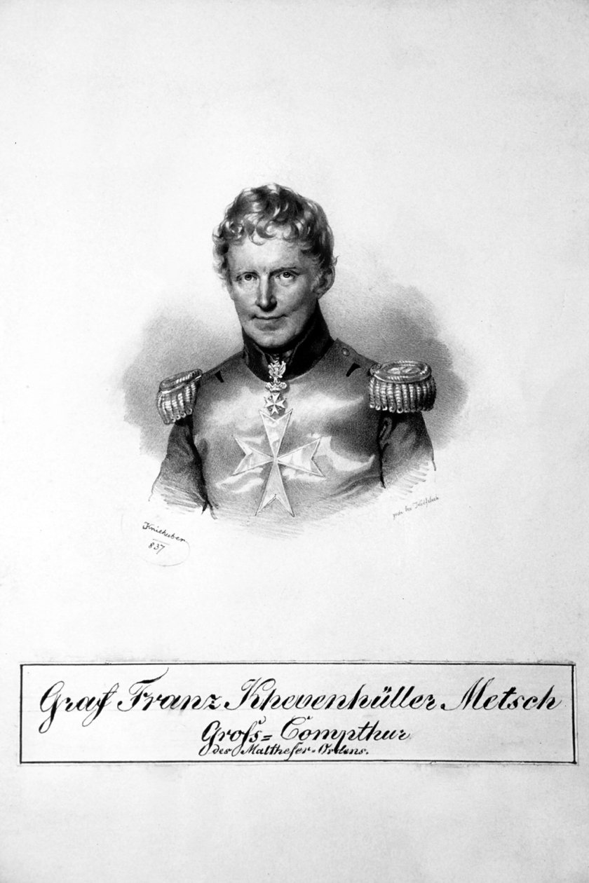 Franz Khevenhüller-Metsch Litho alkotó: Josef Kriehuber
