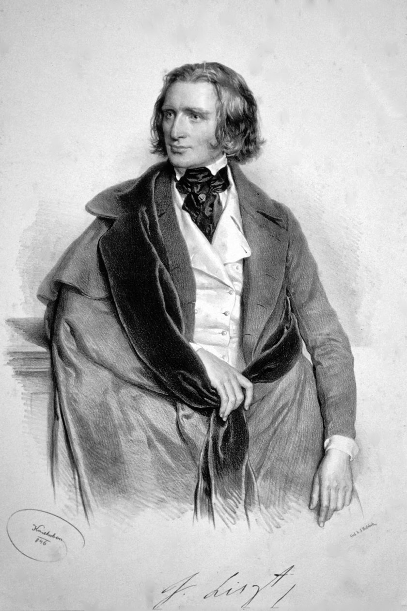 Franz Liszt 1846 alkotó: Josef Kriehuber