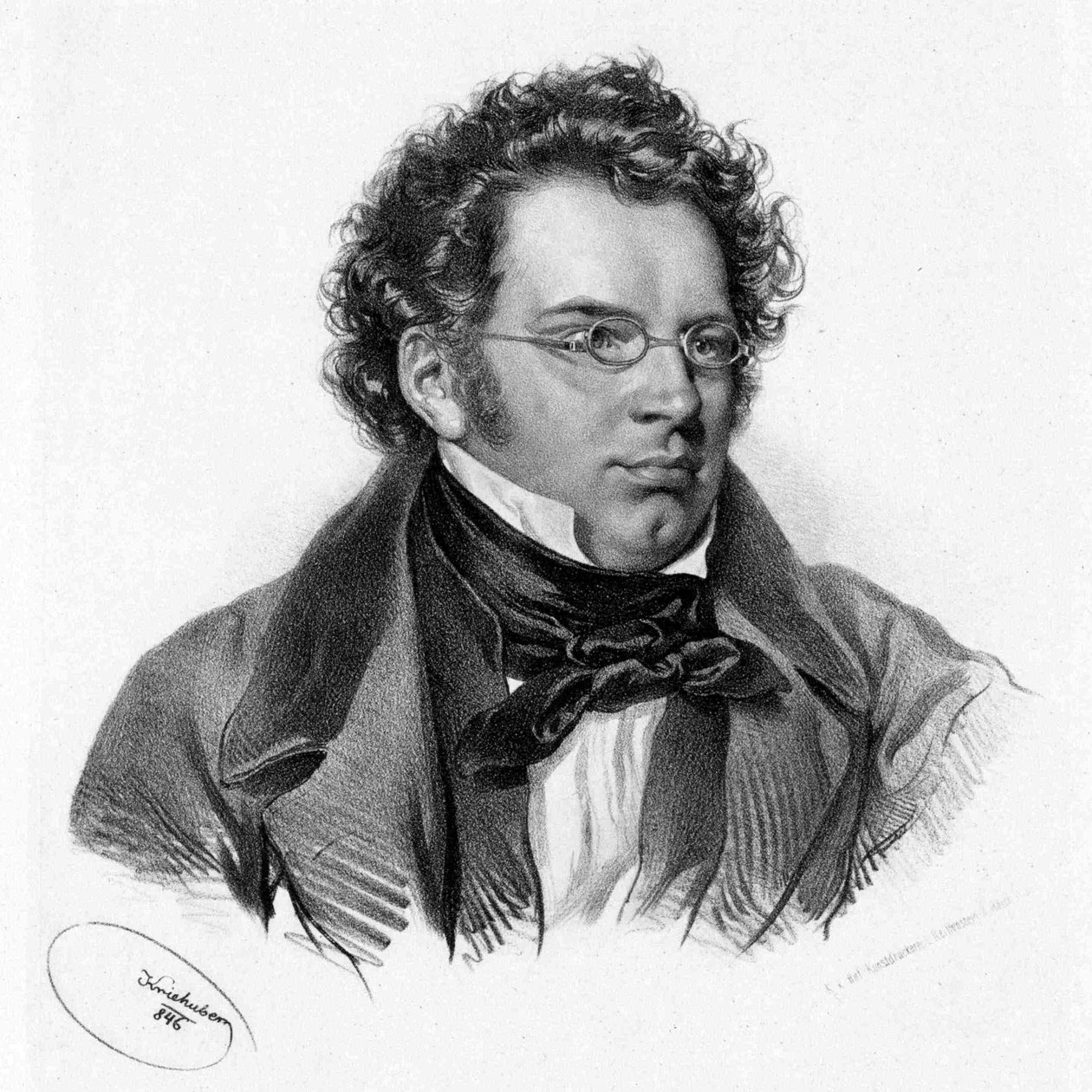Franz Schubert által Kriehuber 1846 alkotó: Josef Kriehuber