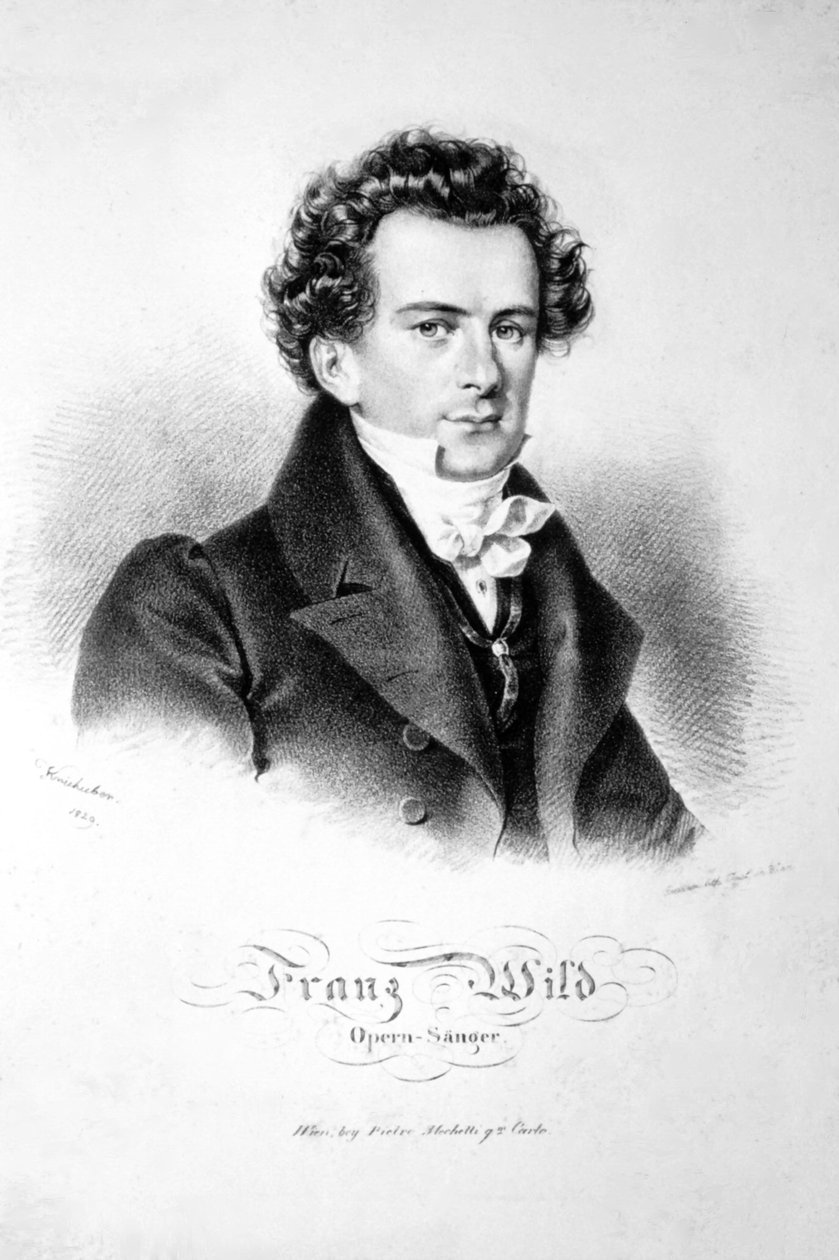 Franz Wild 1829 litográfia alkotó: Josef Kriehuber