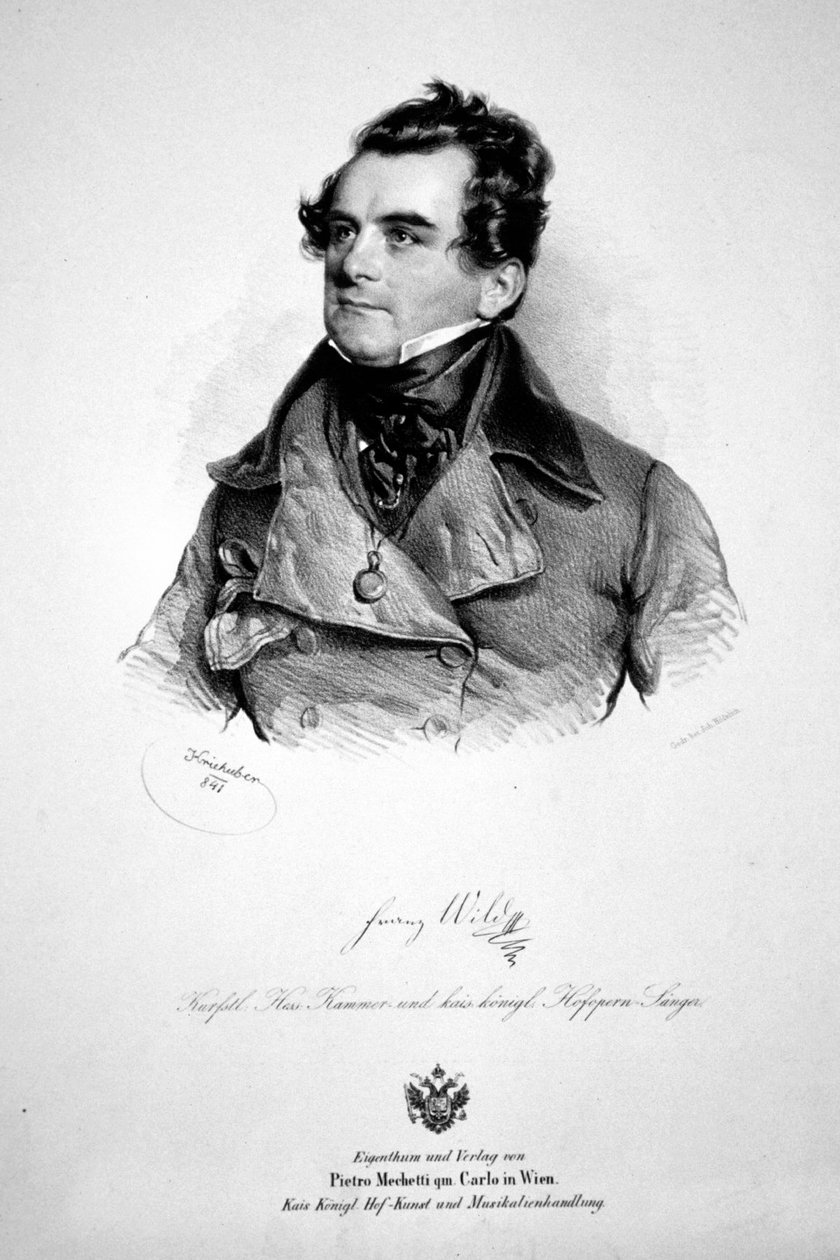 Franz Wild 1841 litográfia alkotó: Josef Kriehuber