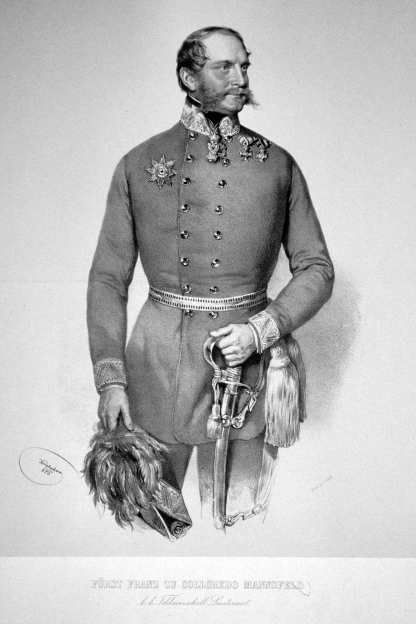 Franz de Paula Colloredo-Mansfeld Litho 3 alkotó: Josef Kriehuber