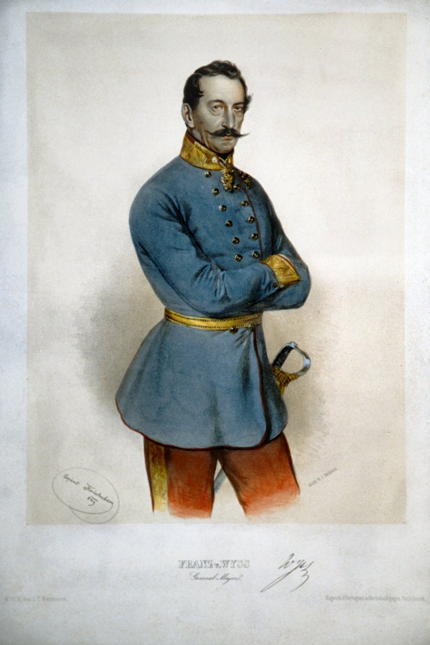 Franz von Wyss Litho alkotó: Josef Kriehuber