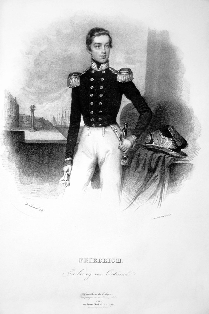 Frederick főherceg Litho alkotó: Josef Kriehuber