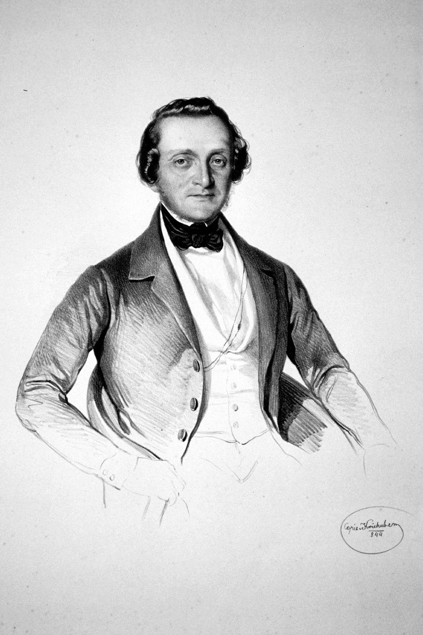 Friedrich Grimschitz Litho alkotó: Josef Kriehuber